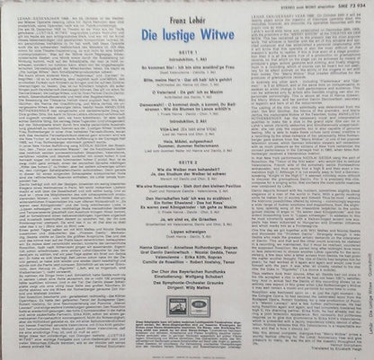 Franz Lehár - Anneliese Rothenberger, Nicolai Gedda, Erika Köth, Ilosfalvy Róbert : Die Lustige Witwe - Querschnitt (LP)