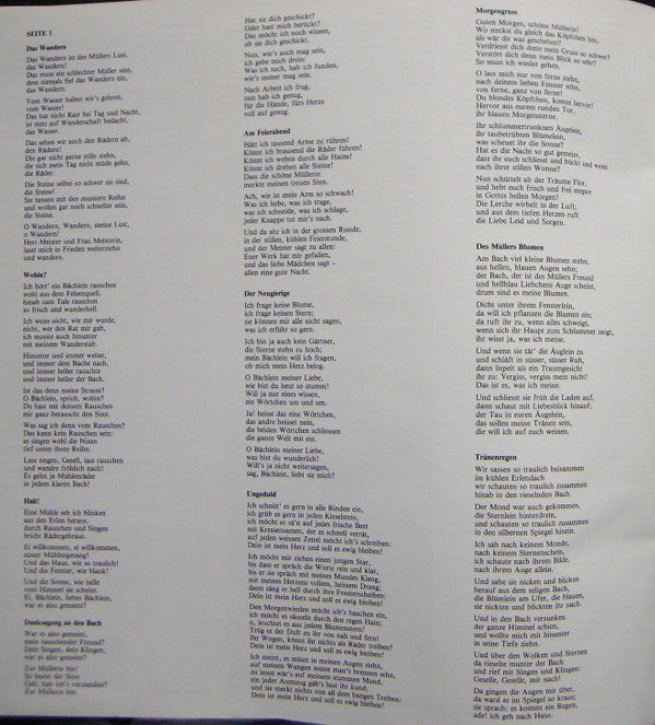 Franz Schubert / Ernst Haefliger, Jörg Ewald Dähler : Die Schöne Müllerin (LP, Album, Gat)