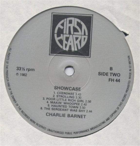 Charlie Barnet And His Orchestra : Showcase (LP, Comp, Mono)