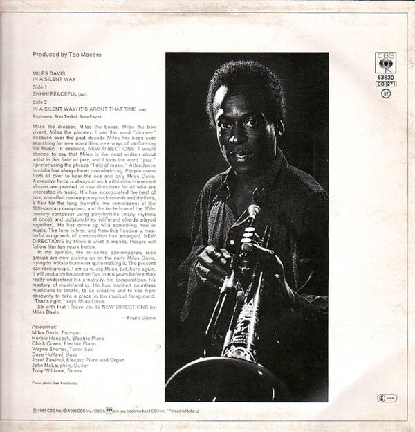 Miles Davis : In A Silent Way (LP, Album, RE)