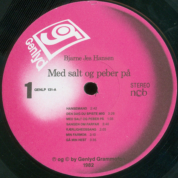 Bjarne Jes Hansen : Med Salt Og Peber På (LP, Album)