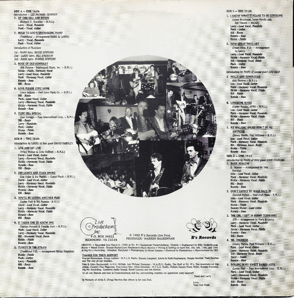 Larry Stephenson & Mark Newton (2) : Live At Mr. B's (2xLP, Album)