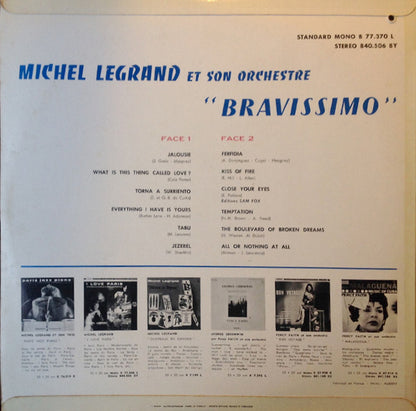 Michel Legrand Et Son Ensemble : Bravissimo (LP, Album)