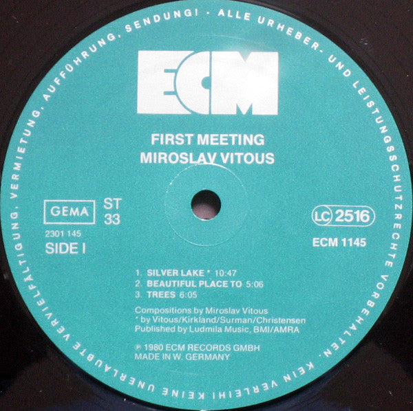 Miroslav Vitous : First Meeting (LP, Album)