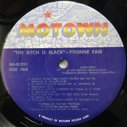 Yvonne Fair : The Bitch Is Black (LP, Album, RP)