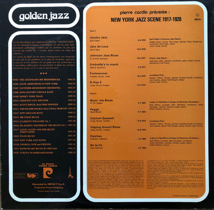 Earl Fuller's Famous Jazz Band - Louisiana Five - Frisco "Jass" Band - Lopez & Hamilton's Kings Of Harmony Orchestra : New York Jazz Scene 1917 - 1920 (LP, Comp, RM)