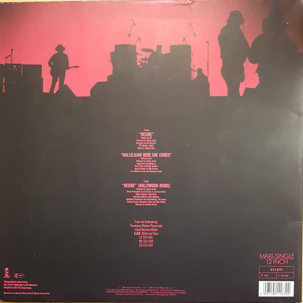 U2 : Desire (12", Maxi, Gat)