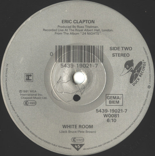 Eric Clapton : Tears In Heaven (7", Single)