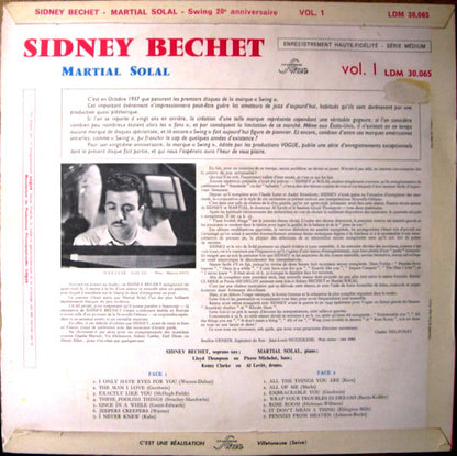 Sidney Bechet, Martial Solal : Sidney Bechet Martial Solal (LP, Album, Mono)