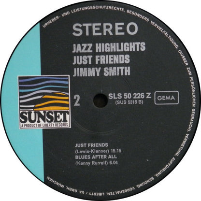 Jimmy Smith : Jazz Highlights Vol.4 (LP, Album, RE)