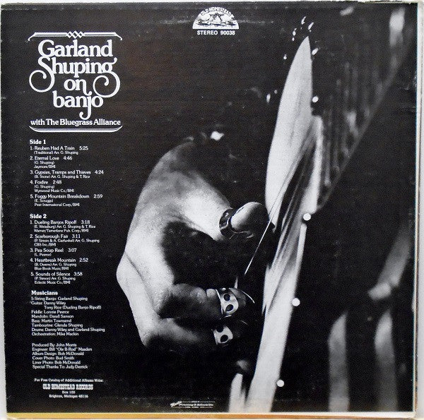 Garland Shuping With The Bluegrass Alliance : Garland Shuping On Banjo (LP, Album)