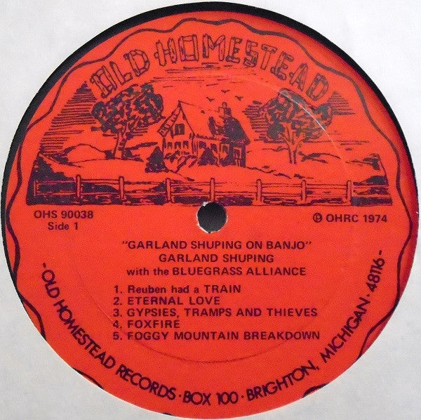 Garland Shuping With The Bluegrass Alliance : Garland Shuping On Banjo (LP, Album)