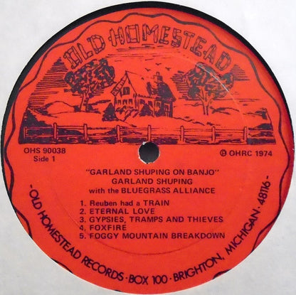 Garland Shuping With The Bluegrass Alliance : Garland Shuping On Banjo (LP, Album)