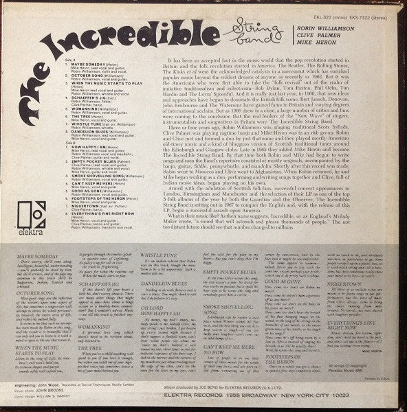 The Incredible String Band : The Incredible String Band (LP, Album)