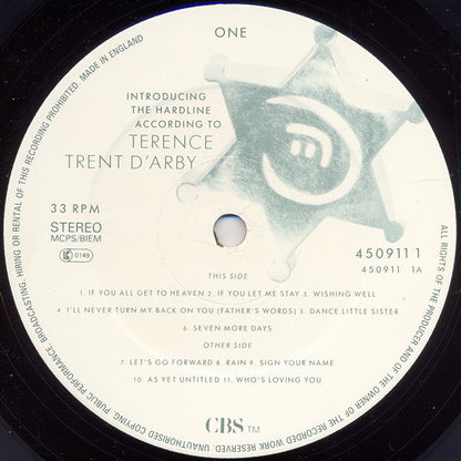 Terence Trent D'Arby : Introducing The Hardline According To Terence Trent D'Arby (LP, Album, PX)