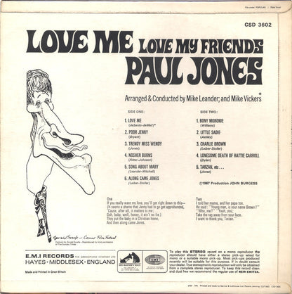 Paul Jones : Love Me Love My Friends (LP)