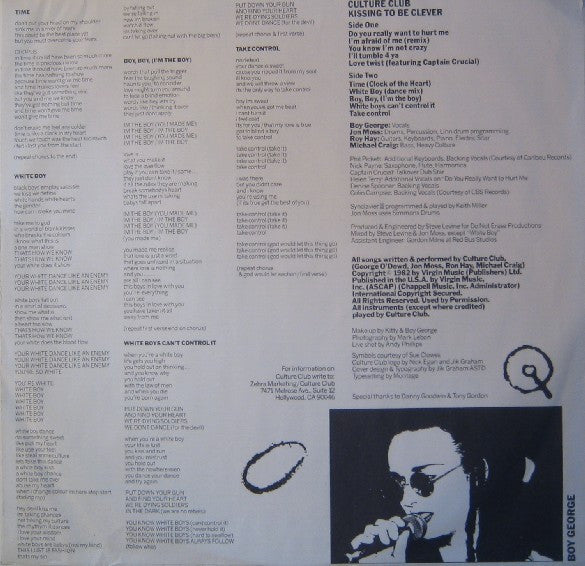 Culture Club : Kissing To Be Clever (LP, Album, RE, Pit)