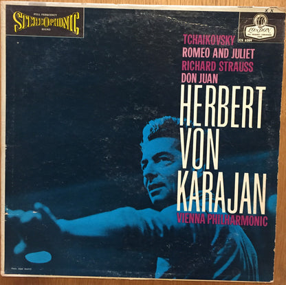 Pyotr Ilyich Tchaikovsky / Richard Strauss - Herbert Von Karajan, Wiener Philharmoniker : Romeo And Juliet / Don Juan (LP, Blu)