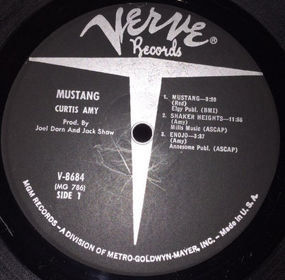 Curtis Amy : Mustang (LP, Album, Mono)