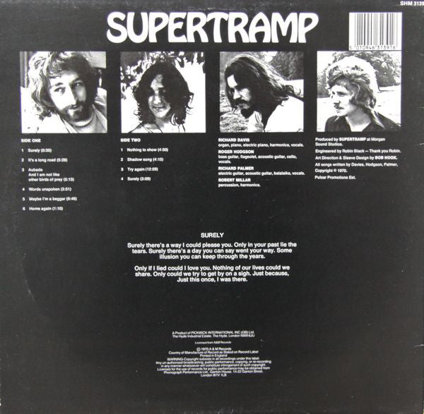 Supertramp : Supertramp (LP, Album, RE)