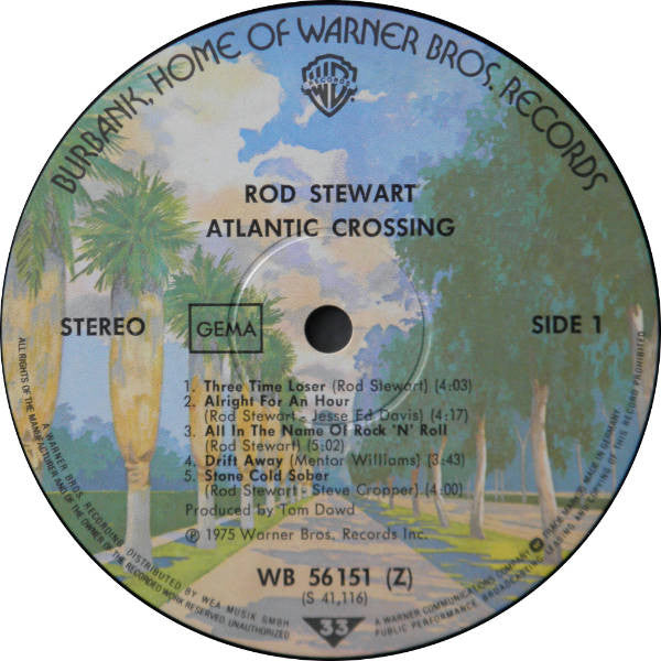 Rod Stewart : Atlantic Crossing (LP, Album, Gat)