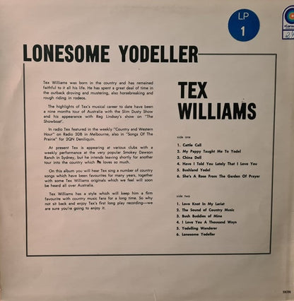 Tex Williams (2) : Lonesome Yodeller (LP)