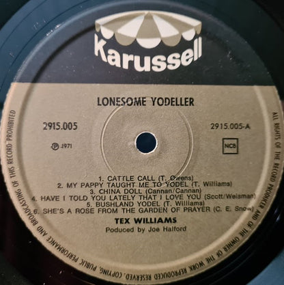 Tex Williams (2) : Lonesome Yodeller (LP)