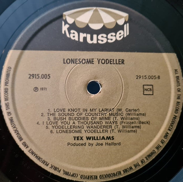Tex Williams (2) : Lonesome Yodeller (LP)