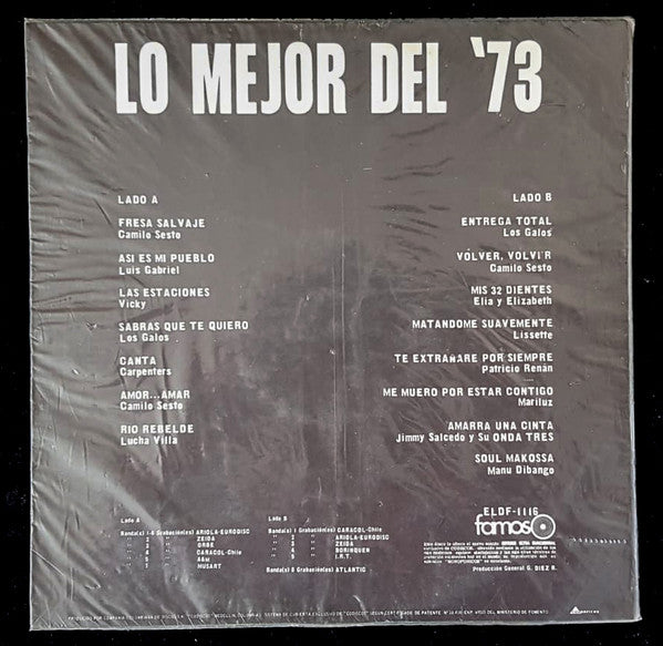 Various : Lo Mejor Del '73 (LP, Comp)