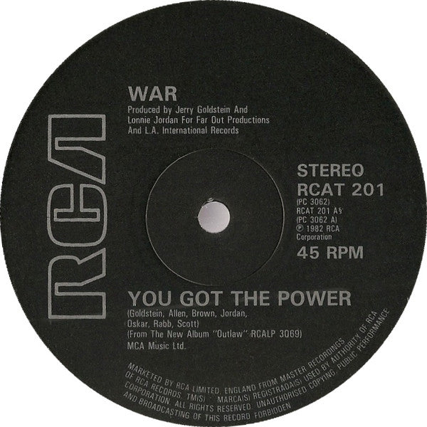 War : You Got The Power (12", Single)
