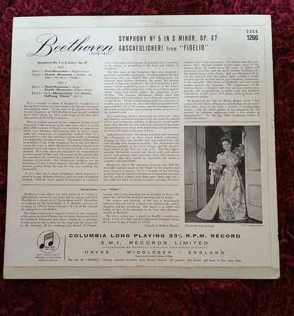 Herbert von Karajan, Philharmonia Orchestra / Ludwig van Beethoven : Symphony No. 5 In C Minor, Op 67 / Abscheulicher! From "Fidelio" (LP, Album)