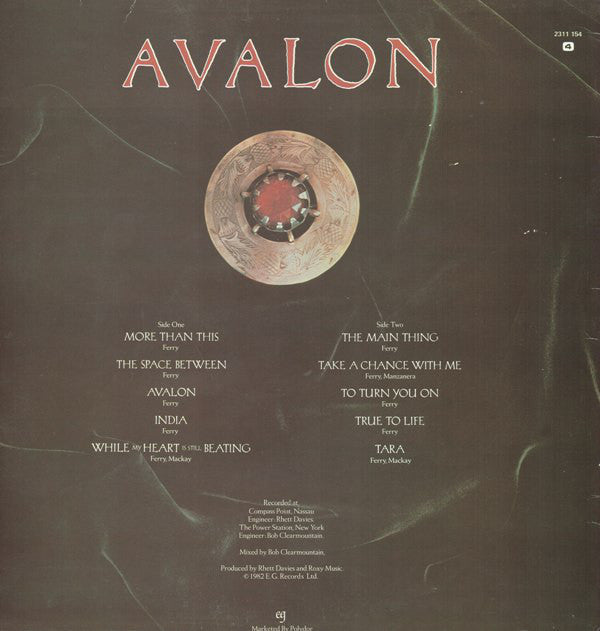 Roxy Music : Avalon (LP, Album)