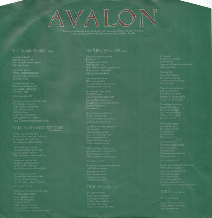 Roxy Music : Avalon (LP, Album)