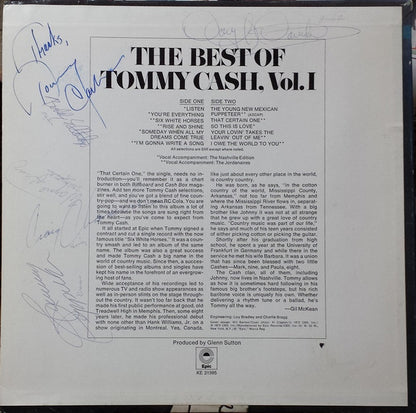Tommy Cash : The Best Of Tommy Cash, Volume 1 (LP, Comp)