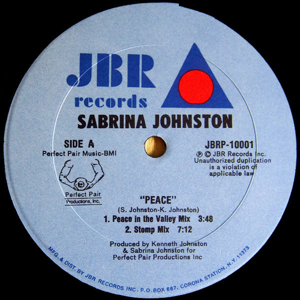 Sabrina Johnston : Peace (12", Single)