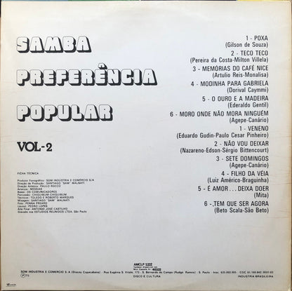 Os Maneiros : Samba Preferência Popular Vol. 2  (LP, Album)