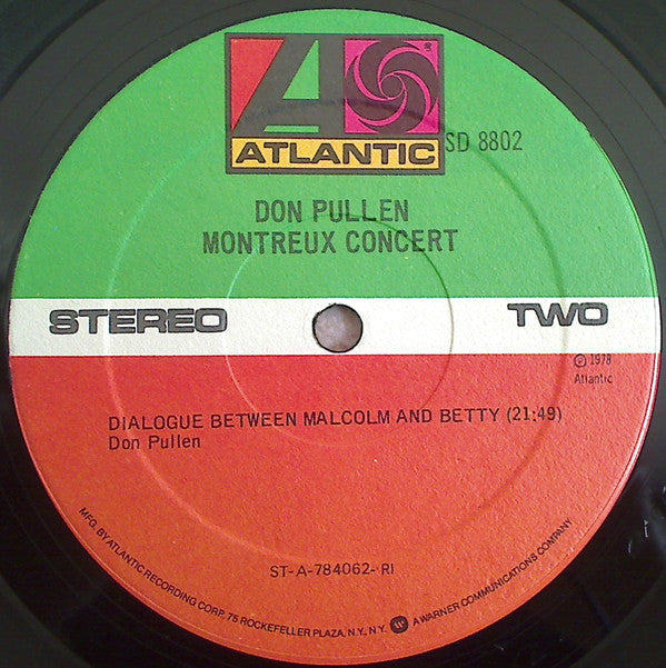 Don Pullen : Montreux Concert (LP, Album, RI )