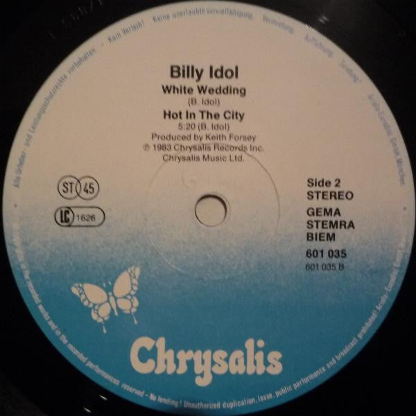 Billy Idol : Dancing With Myself (12", Maxi)