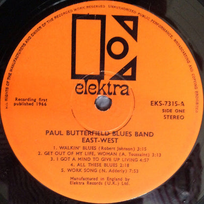 The Paul Butterfield Blues Band : East-West (LP, Album)