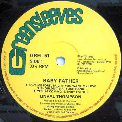 Linval Thompson : Baby Father (LP, Album)