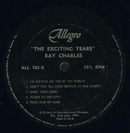 Ray Charles : The Exciting Years (LP, Comp)