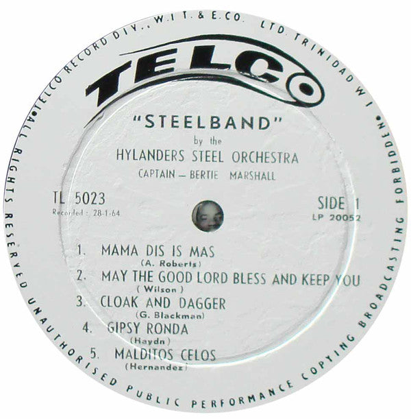 The Hylanders Steel Orchestra : Steelband - Calypsoes And Classics (LP)