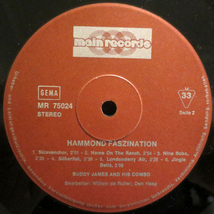 Buddy James And His Combo : Hammond Faszination (LP)