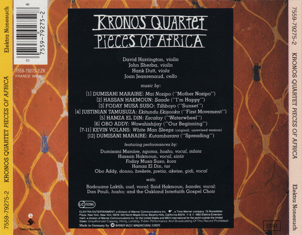 Kronos Quartet : Pieces Of Africa (CD, Album)