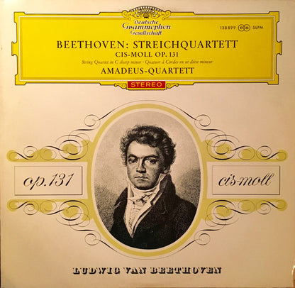 Ludwig van Beethoven, Amadeus-Quartett : Streichquartett Cis-Moll Op. 131 (LP, Album, Red)