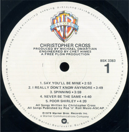 Christopher Cross : Christopher Cross (LP, Album, All)