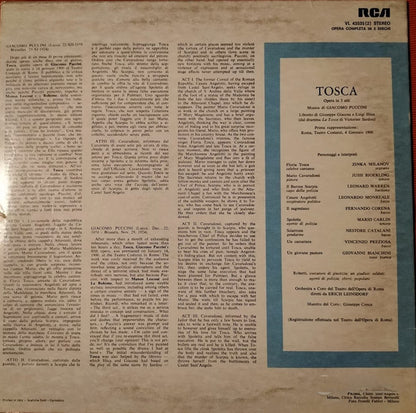 Giacomo Puccini : Tosca (2xLP, Album)