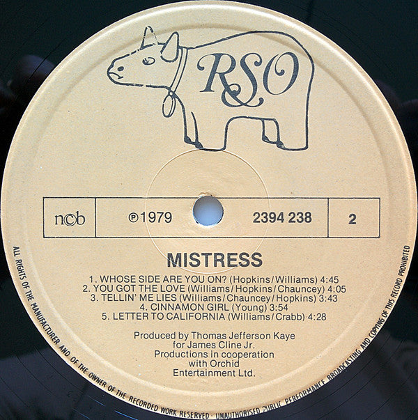 Mistress (6) : Mistress (LP, Album)