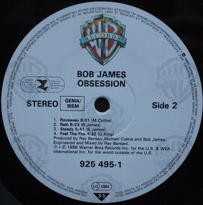 Bob James : Obsession (LP, Album)