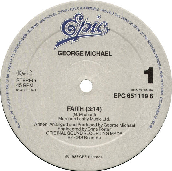 George Michael : Faith (12", Maxi)